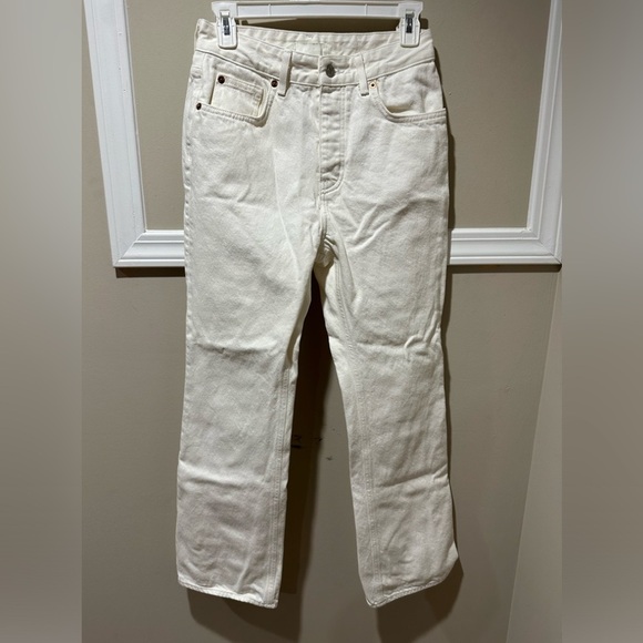 White H&M straight‎ leg pants - Picture 1 of 4